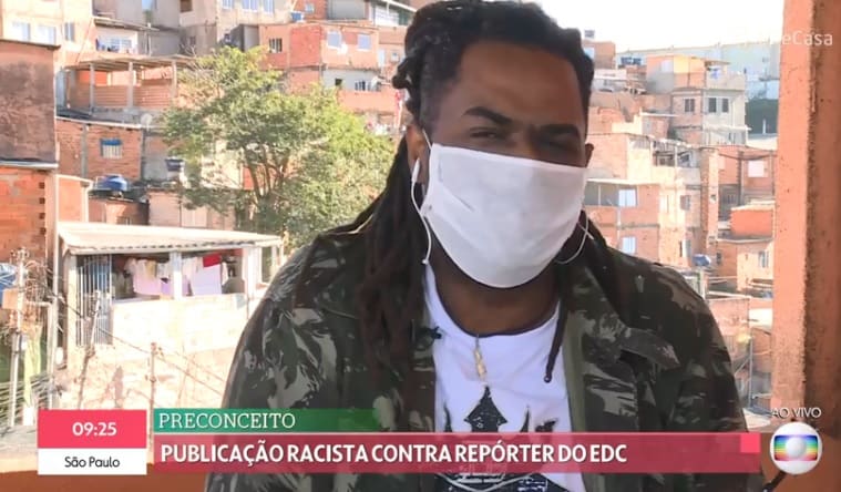 Repórter da Globo sofre racismo e faz desabafo ao vivo no É De Casa