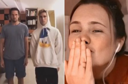 Filho de Adriana Esteves posta vídeo inusitado com Vladimir Brichta e repercute