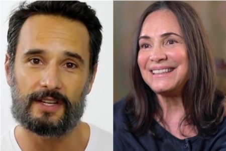 Rodrigo Santoro faz homenagem ao cinema nacional e internautas comparam com Regina Duarte