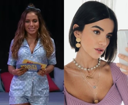 Anitta estreia novo programa, canta com Babu Santana e alfineta Manu Gavassi