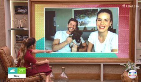 Ao vivo, Patrícia Poeta comete gafe com Klebber Toledo no É de Casa