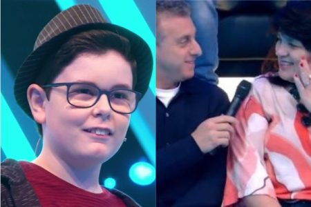 Garoto emociona ao falar sobre autismo em quadro no Caldeirão do Huck