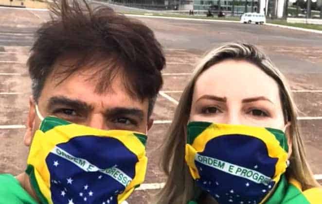 Assassino da filha de Glória Perez vai à manifestação pró-Bolsonaro