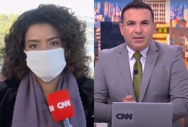 Repórter é hostilizada ao vivo e Reinaldo Gottino reage furioso na CNN Brasil