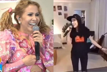 Top de Joelma rasga e filha assume live, mas não sabe a letra