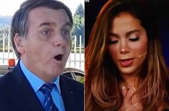 Bolsonaro aplaude atitude de Anitta contra o PT e corta ironia