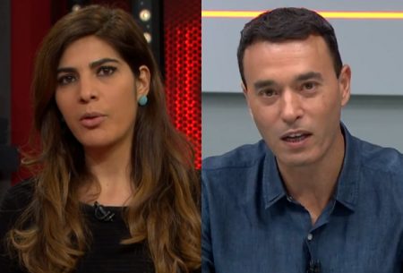 Passando a quarentena juntos, André Rizek e Andréia Sadi trocam alianças