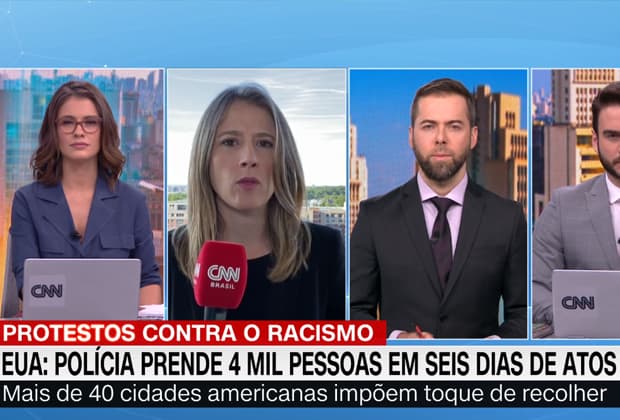 CNN Brasil dá pouco destaque aos atos nos EUA e é massacrada