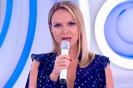 Eliana volta a gravar programa no SBT com o “plástico do abraço”