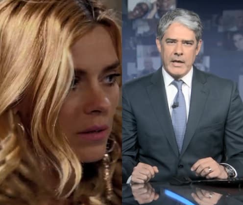 Globo interrompe Fina Estampa e exibe plantão com William Bonner