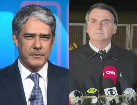 Reação de William Bonner em resposta a Bolsonaro repercute na web