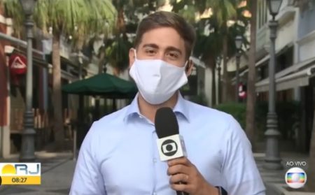 Ao vivo, repórter da Globo se declara para o marido no Dia dos Namorados