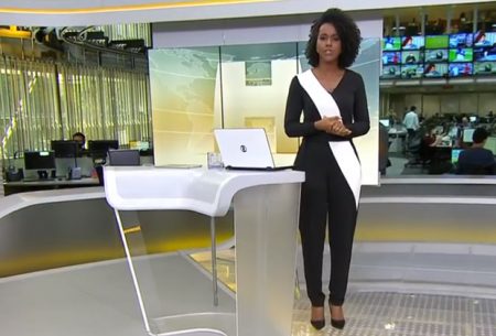 Figurino de Maju Coutinho no Jornal Hoje dá o que falar