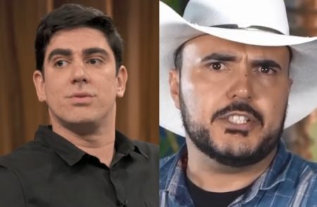 Marcelo Adnet revive meme de Flávio Brasil com cavalo improvisado