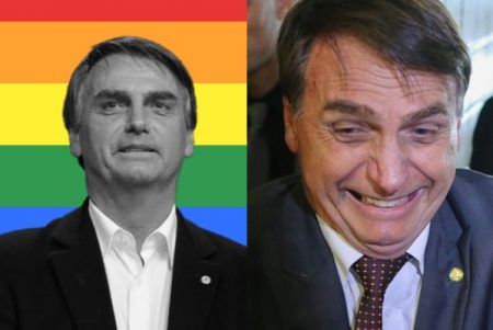Jair Bolsonaro é “maquiado” e acaba ficando com cara de mulher