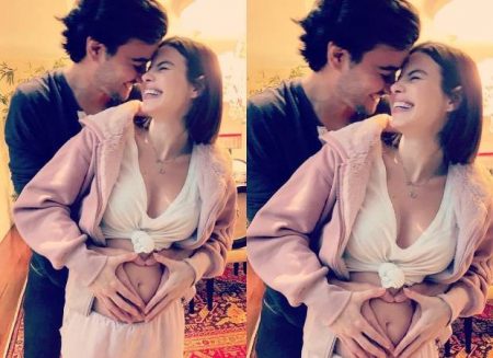 Sthefany Brito dispensa sutiã em ensaio de gestante e beleza encanta