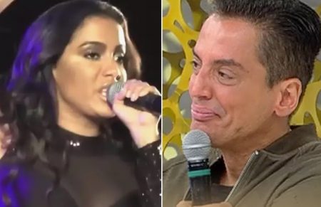 Anitta é anunciada em programa e Leo Dias toma atitude ao vivo