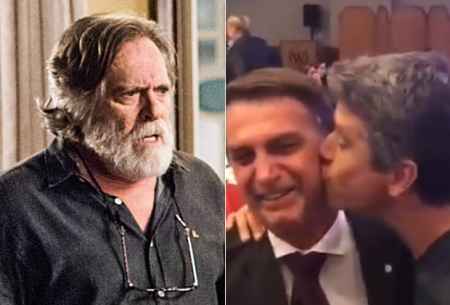 José de Abreu rompe com Márcio Garcia após vídeo de beijo em Bolsonaro