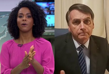 Maju Coutinho surpreende e alfineta Bolsonaro no Jornal Hoje