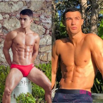 Modelo baiano é convidado para interpretar Cristiano Ronaldo em pornô gay pesadão