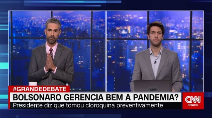 Na CNN Brasil, Augusto Botelho “janta” Caio Copolla ao vivo