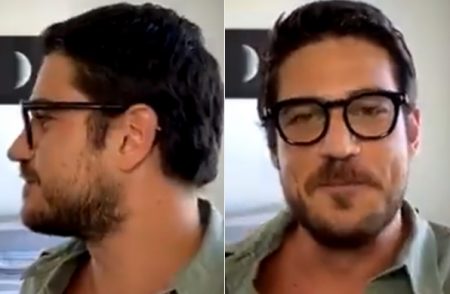 Marco Pigossi interage com amigo no quarto e leva público ao delírio