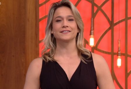 Fernanda Gentil estreia no comando do Encontro e dá o que falar
