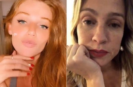Filhos de Luana Piovani surgem massageando a madrasta e Pedro Scooby reage