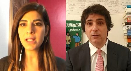 Ao vivo, Andréia Sadi faz piada com cabelo de Guga Chacra