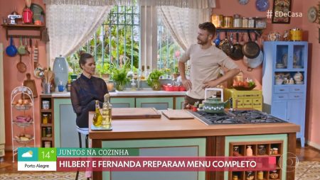 Fernanda Lima surge cozinhando com Rodrigo Hilbert na Globo e web fica com ciúmes