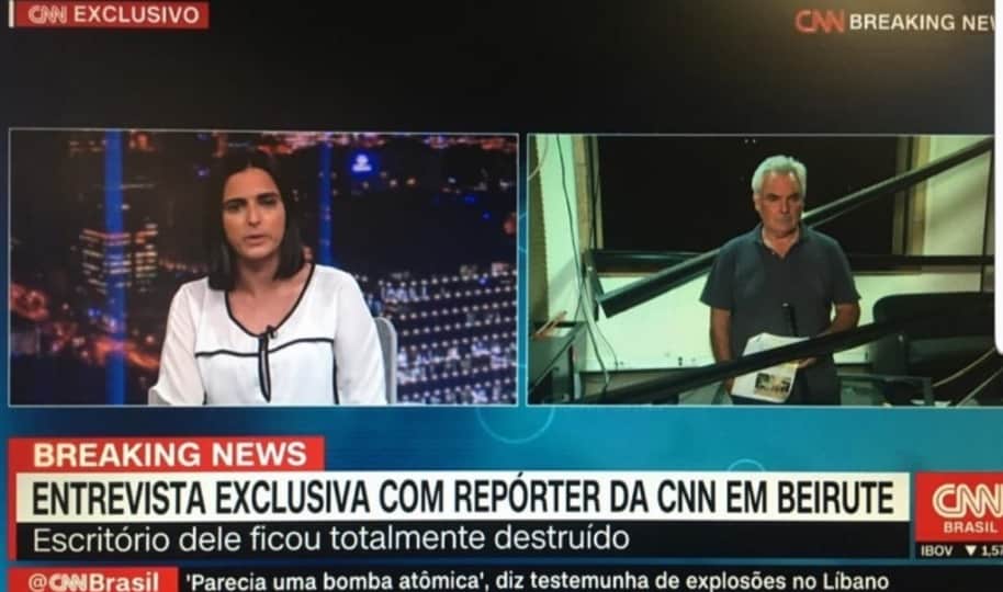 CNN Brasil comete gafe com repórter em entrevista ao vivo em Beirute
