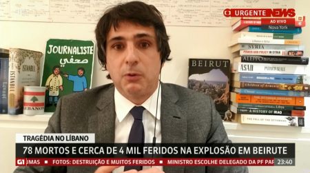 Guga Chacra se emociona ao falar sobre explosão em Beirute
