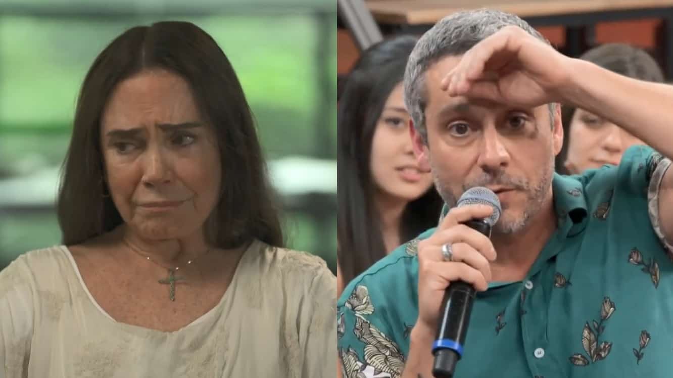 Sem querer, Alexandre Nero “mata” Regina Duarte em programa da Globo