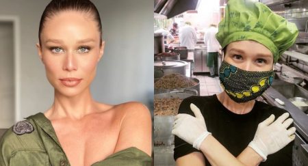 Mariana Ximenes faz marmitas para famílias carentes na quarentena