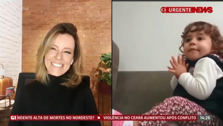 Natuza Nery é surpreendida por vídeo inusitado e reage chocada na GloboNews