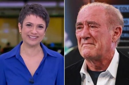 Fora da Globo, Renato Aragão é homenageado por Sandra Annenberg