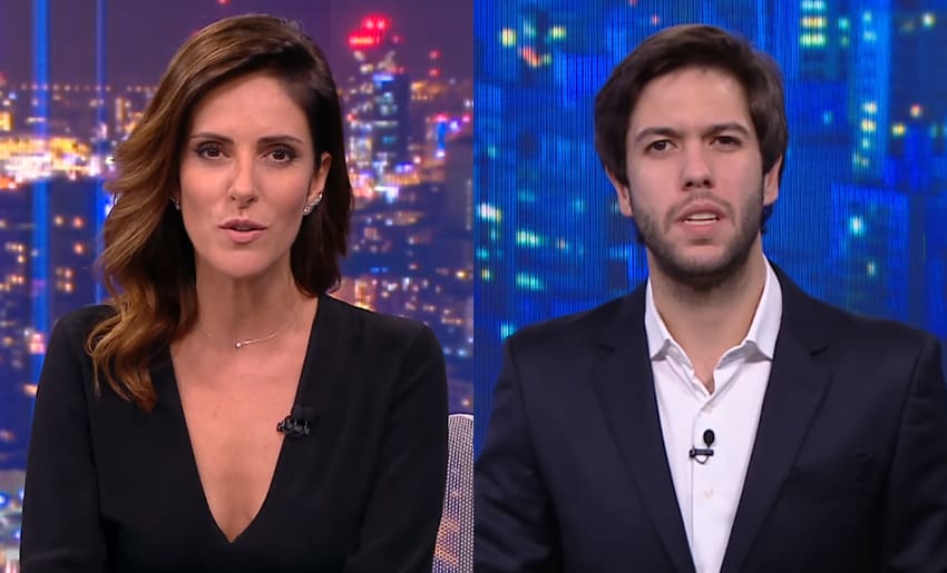 Monalisa Perrone ouve reclamação e dá invertida em Caio Coppolla na CNN Brasil