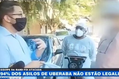 Equipe da Band é agredida durante reportagem em asilo