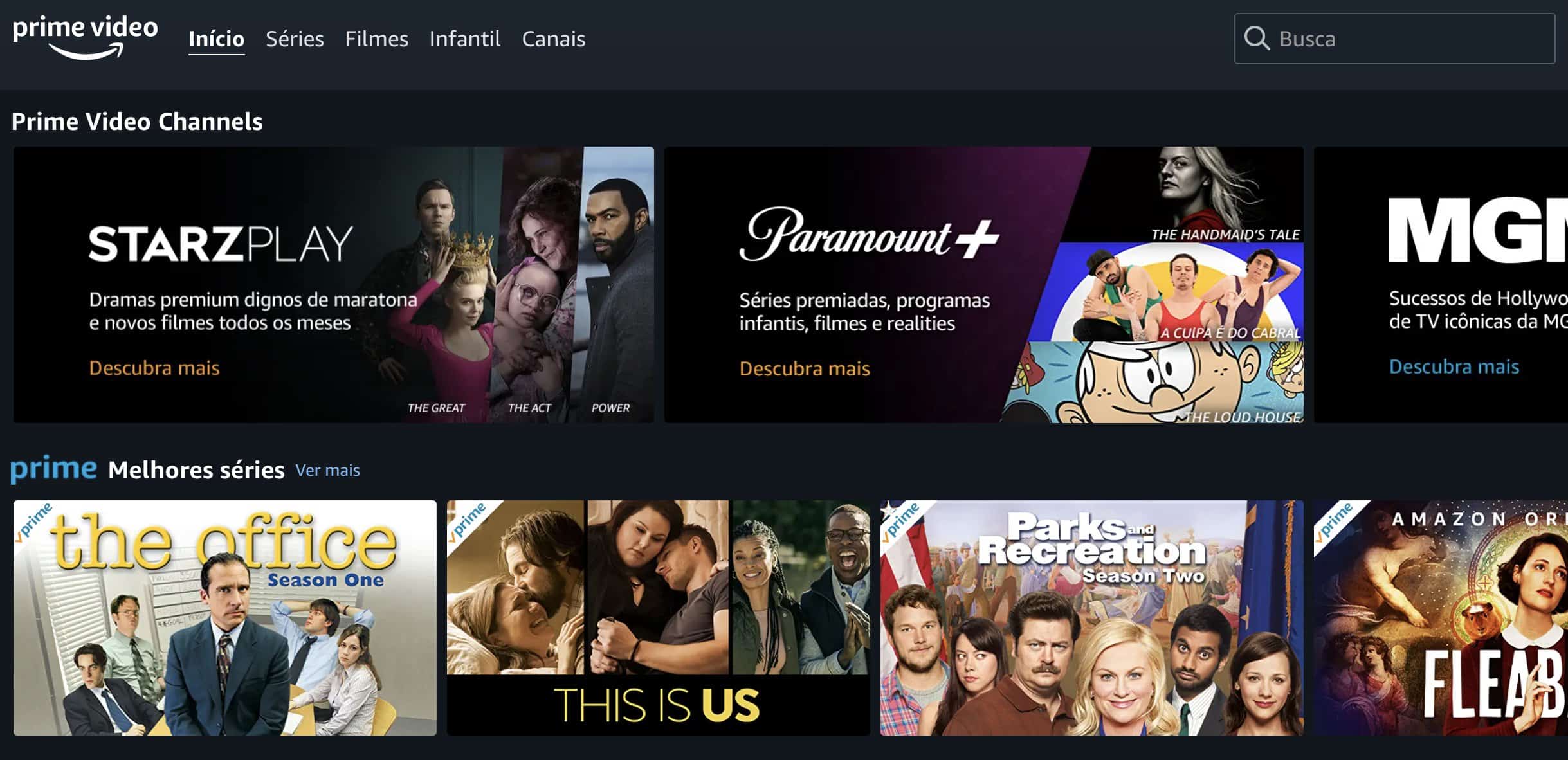 Após Globoplay, Amazon Prime Video também disponibiliza canais fechados