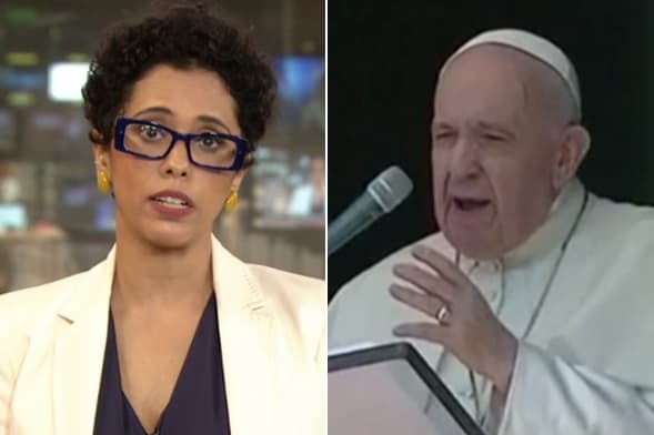 Apresentadora da GloboNews se confessa para o Papa ao vivo em telejornal