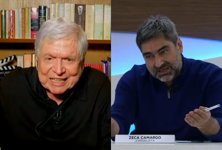 Diretor na Band, Zeca Camargo surpreende e pede dicas a Boni no Roda Viva