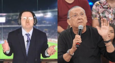 SBT provoca a Globo e põe Galvão fake para anunciar a Libertadores