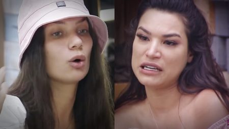 A Fazenda 2020: Stéfani tira satisfações com Raissa após desentendimento