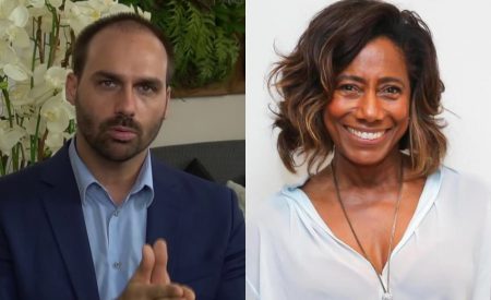 Eduardo Bolsonaro e genro de Silvio Santos vibram com fala de Gloria Maria