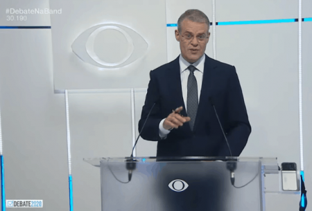 Debate com candidatos à Prefeitura de SP impulsiona Band