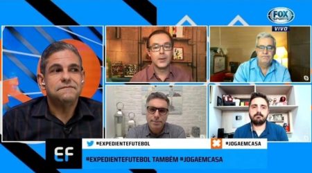 Elenco do Fox Sports faz minuto de silêncio por morte de pai de comentarista