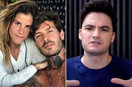Esposa de Mateus Verdelho faz post polêmico e é alvo de Felipe Neto