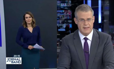 Ao vivo, erro no Jornal da Band causa climão entre âncoras