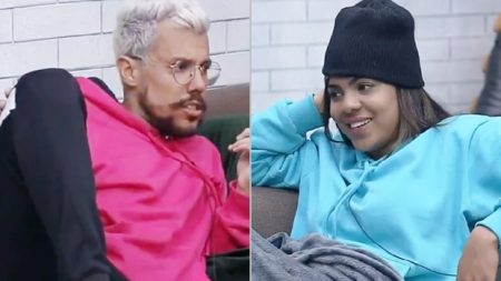 A Fazenda 2020: Lipe e Tays discutem sobre a intensidade dos casais no reality