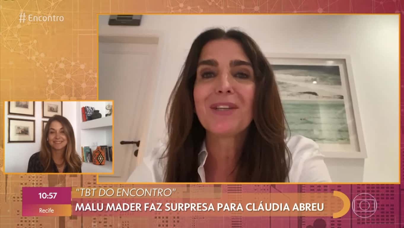 Cláudia Abreu cai no choro ao recordar amizade com Malu Mader